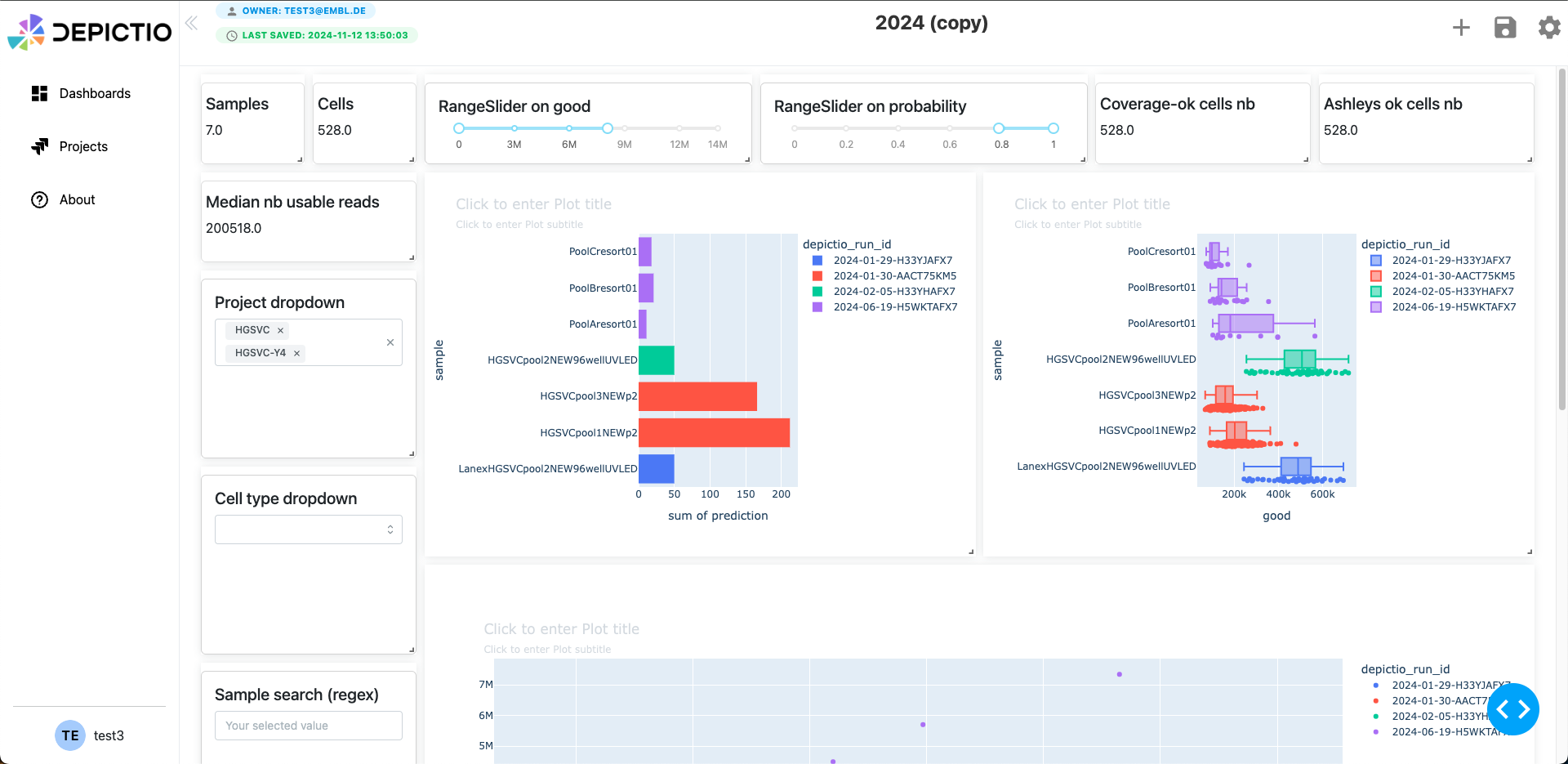 Using the dashboard - Depictio Documentation